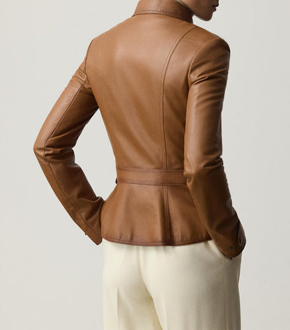 Ralph Lauren Brown Leather Jacket
