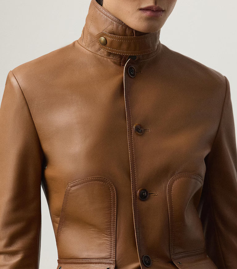 Ralph Lauren Brown Leather Jacket