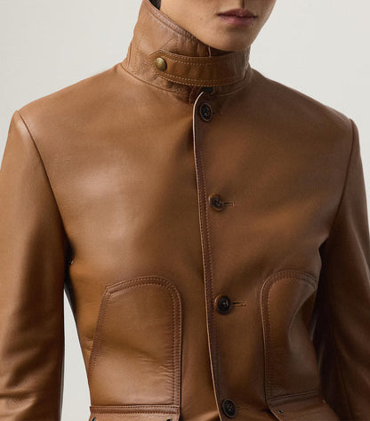 Ralph Lauren Brown Leather Jacket