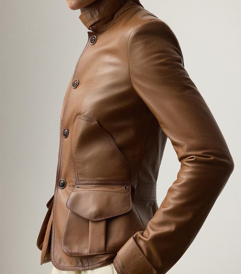 Ralph Lauren Brown Leather Jacket