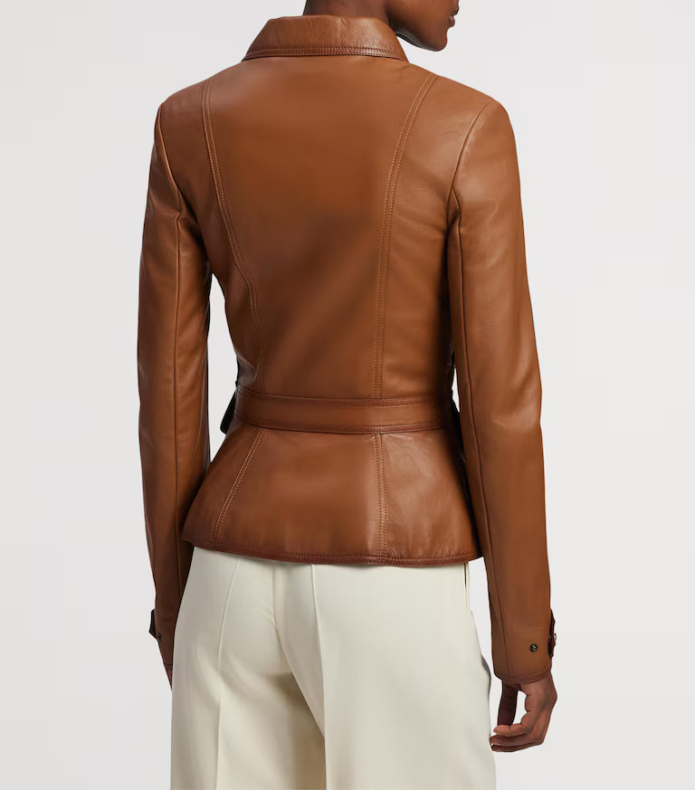 Ralph Lauren Brown Leather Jacket