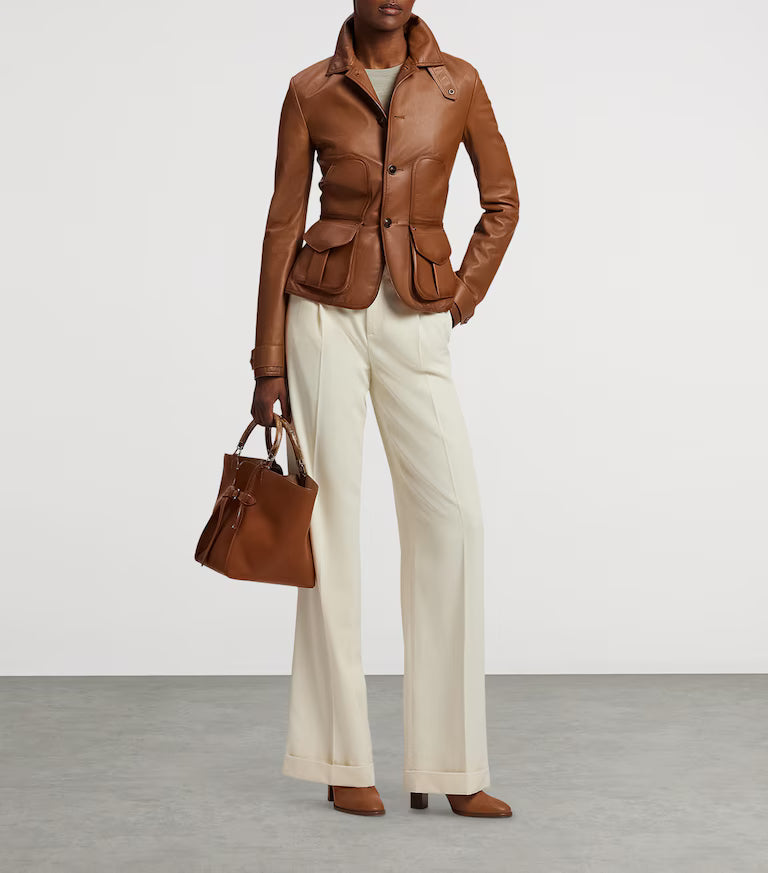 Ralph Lauren Brown Leather Jacket