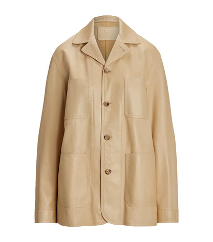 Ralph Lauren Nappa Leather Overshirt Jacket