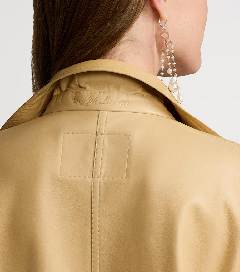 Ralph Lauren Nappa Leather Overshirt Jacket