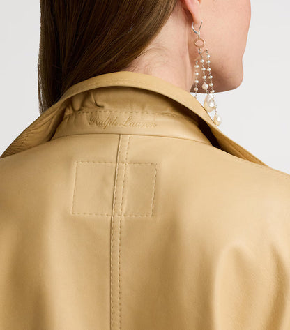 Ralph Lauren Nappa Leather Overshirt Jacket