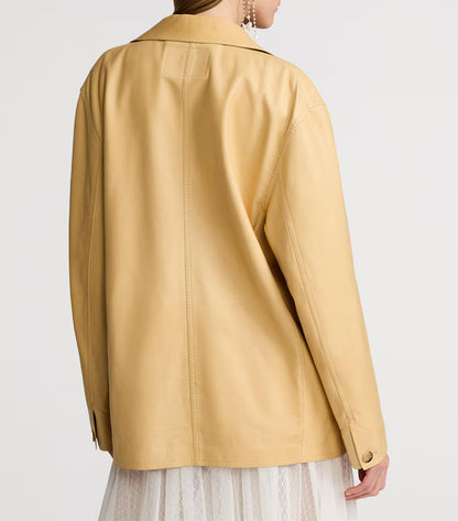 Ralph Lauren Nappa Leather Overshirt Jacket