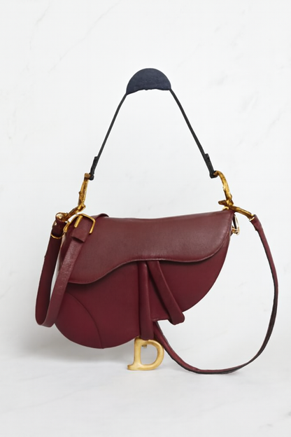 Rouge Burgundy Classic Saddle Bag