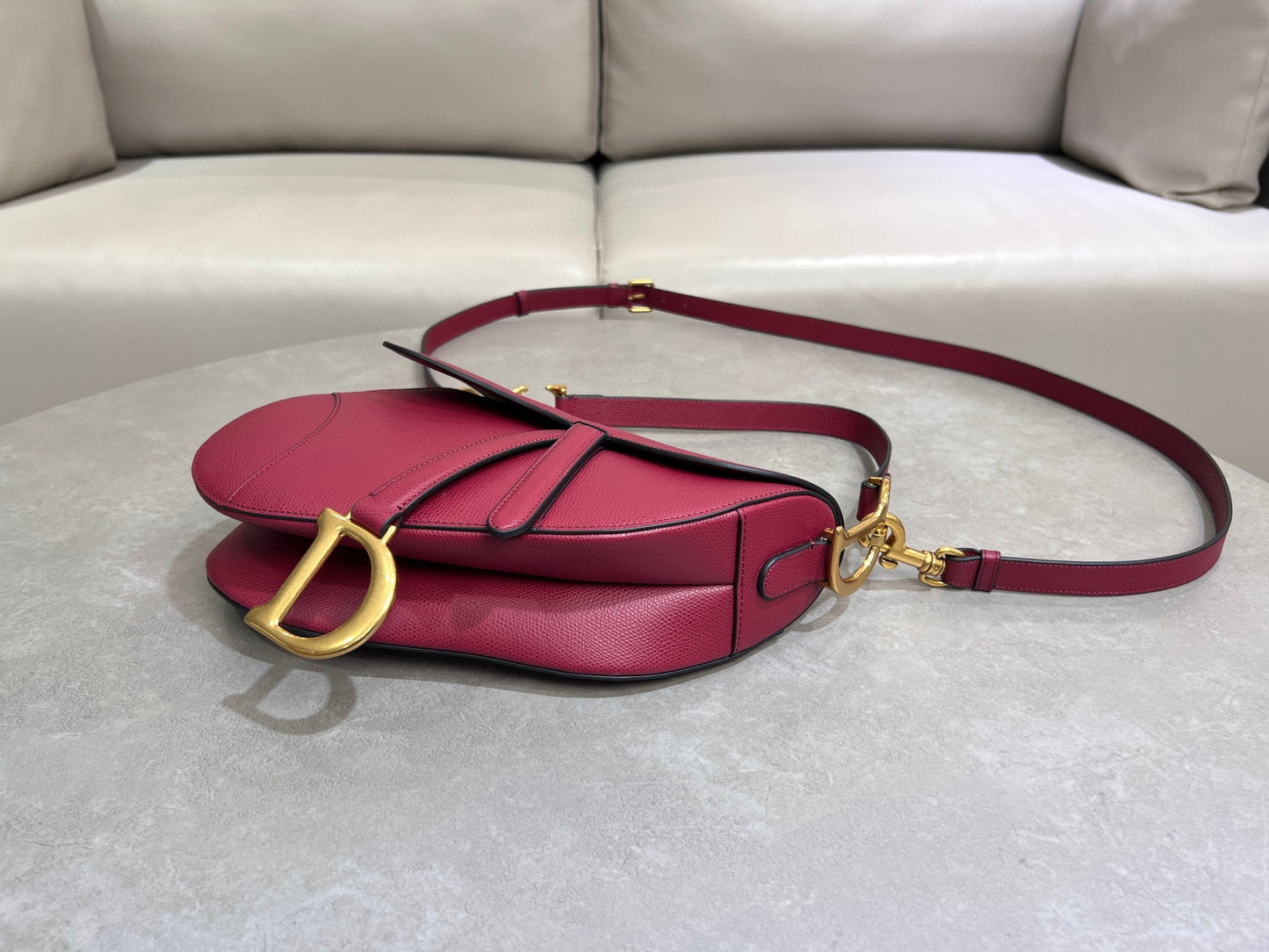 Rouge Cherry Red Classic Saddle