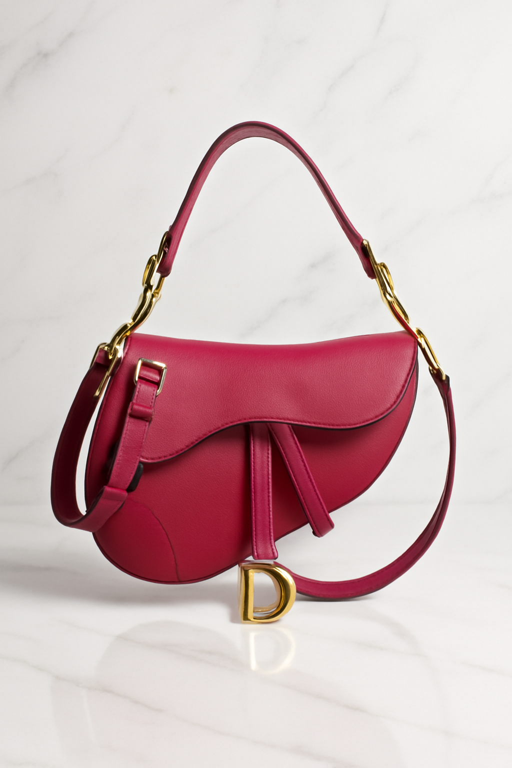 Rouge Cherry Red Classic Saddle