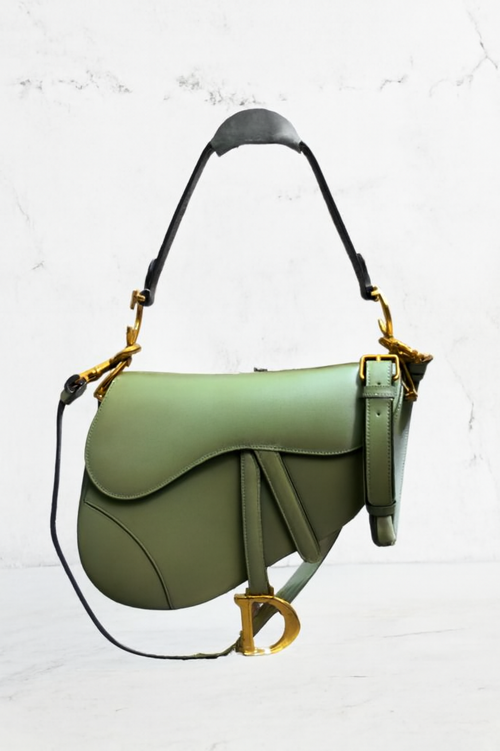 Rouge Green Classic Saddle Bag