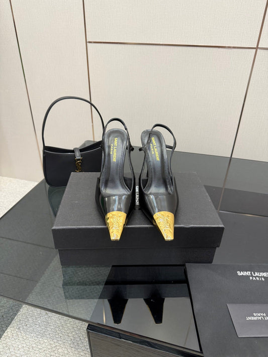 YSL SAINT LAURENT Jeanne Slingback Pumps