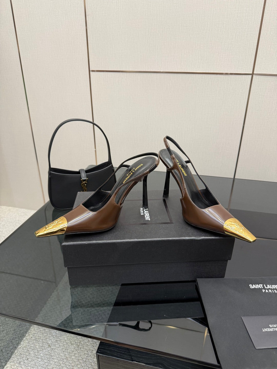 YSL SAINT LAURENT Jeanne Slingback Pumps