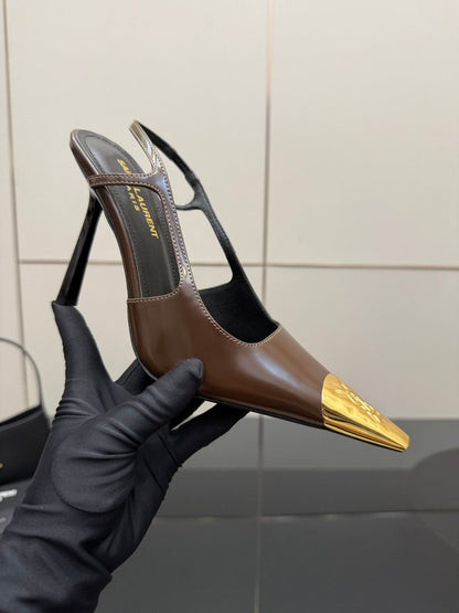 YSL SAINT LAURENT Jeanne Slingback Pumps