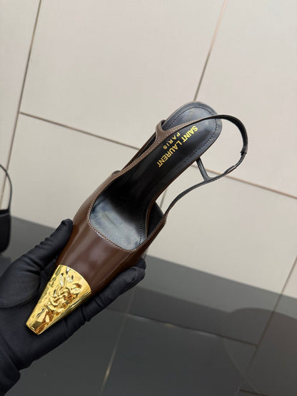 YSL SAINT LAURENT Jeanne Slingback Pumps