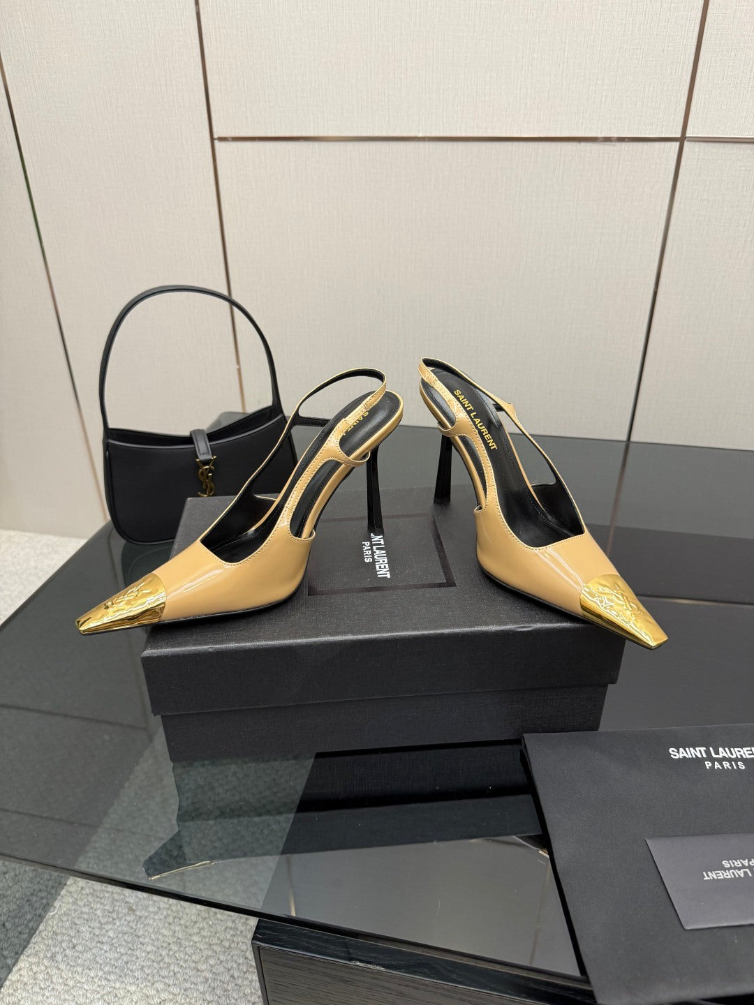 YSL SAINT LAURENT Jeanne Slingback Pumps