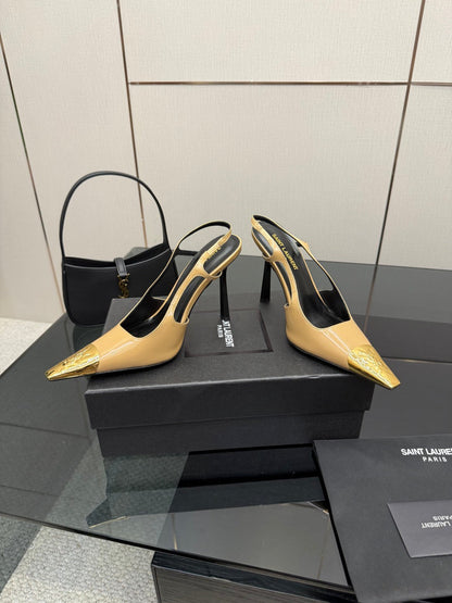 YSL SAINT LAURENT Jeanne Slingback Pumps