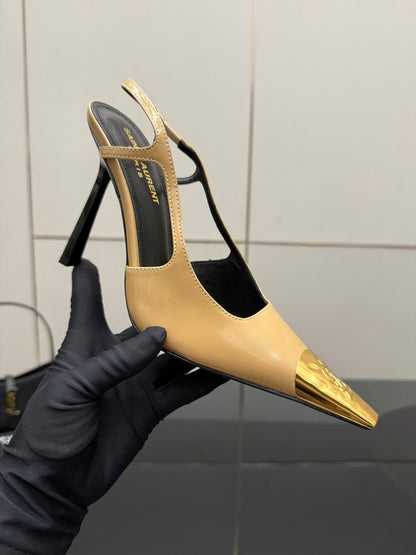 YSL SAINT LAURENT Jeanne Slingback Pumps