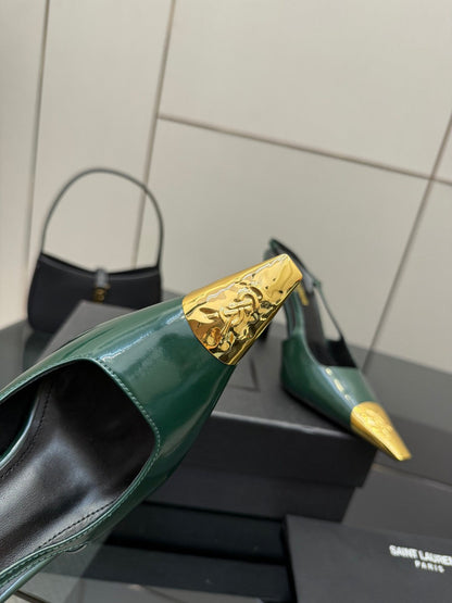 YSL SAINT LAURENT Jeanne Slingback Pumps