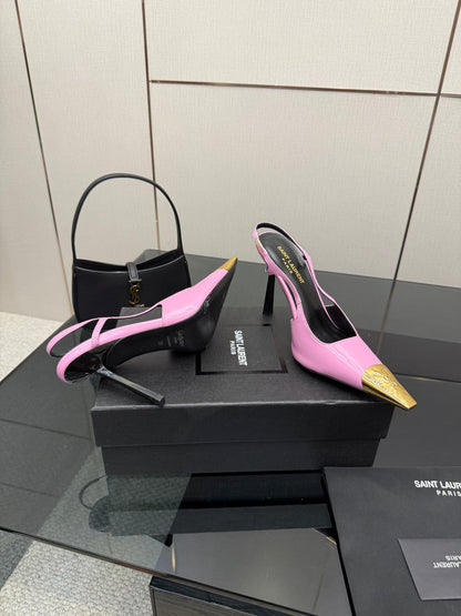 YSL SAINT LAURENT Jeanne Slingback Pumps
