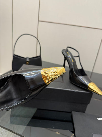 YSL SAINT LAURENT Jeanne Slingback Pumps