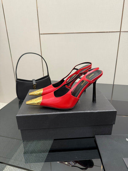 YSL SAINT LAURENT Jeanne Slingback Pumps
