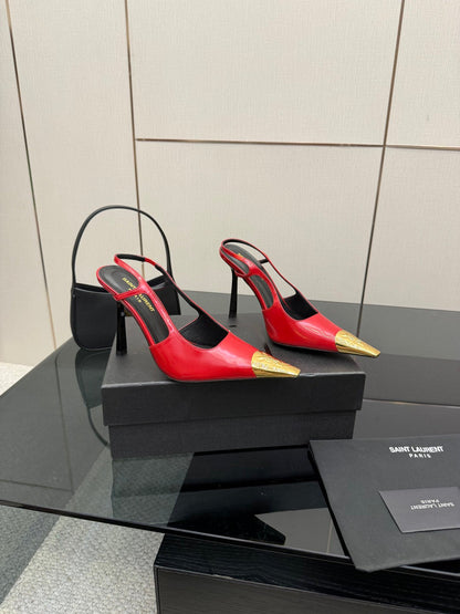 YSL SAINT LAURENT Jeanne Slingback Pumps