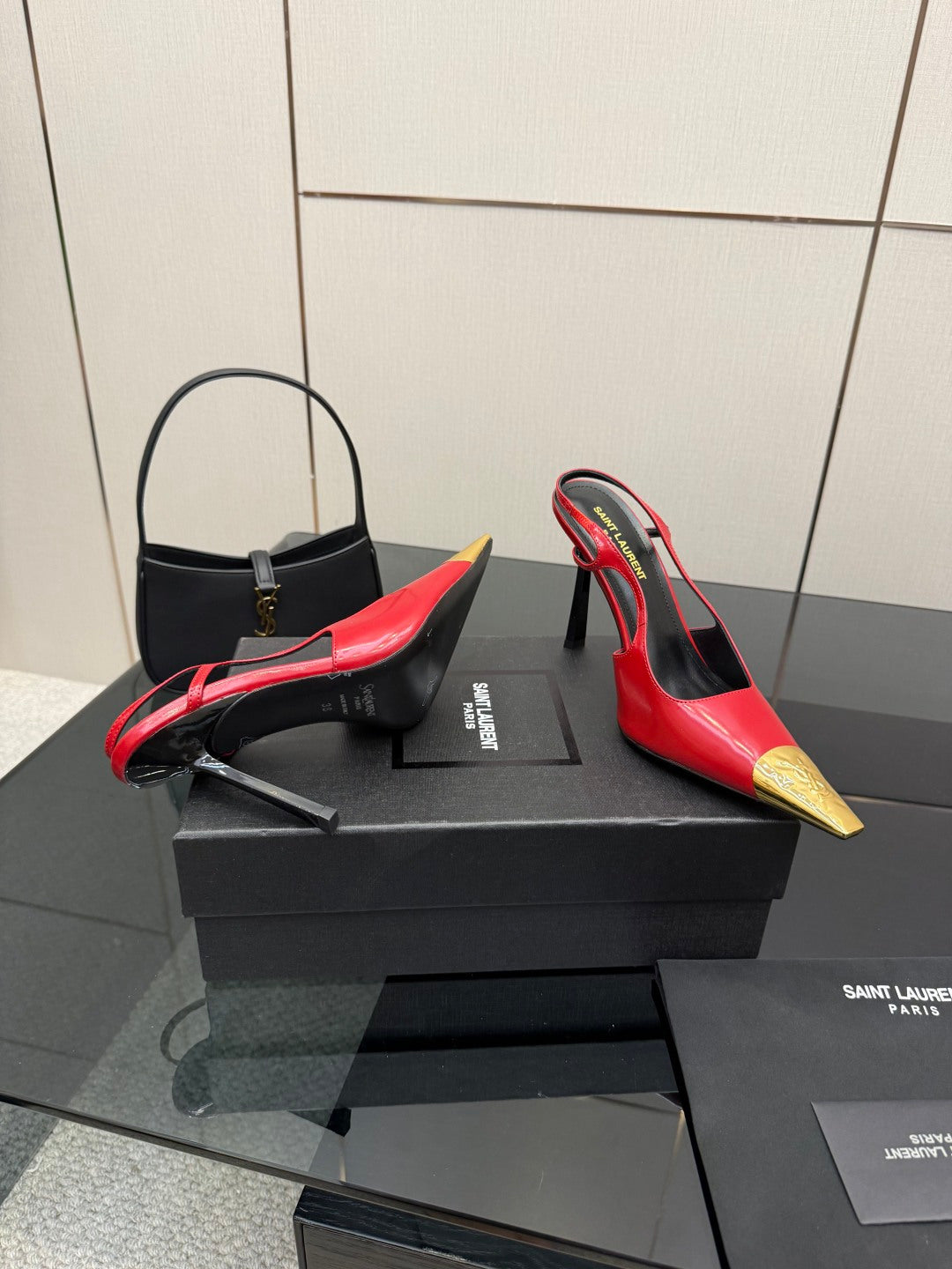 YSL SAINT LAURENT Jeanne Slingback Pumps