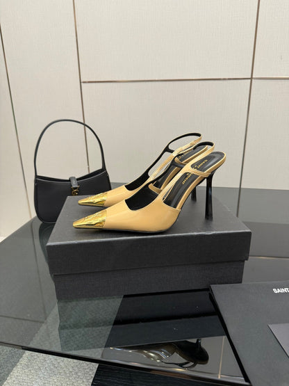 YSL SAINT LAURENT Jeanne Slingback Pumps