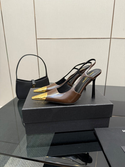 YSL SAINT LAURENT Jeanne Slingback Pumps