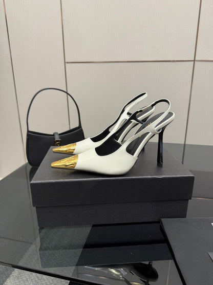 YSL SAINT LAURENT Jeanne Slingback Pumps