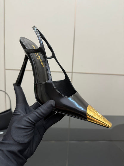 YSL SAINT LAURENT Jeanne Slingback Pumps