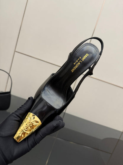YSL SAINT LAURENT Jeanne Slingback Pumps