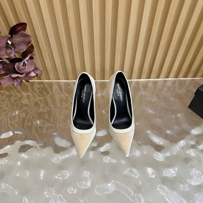 YSL SAINT LAURENT Velvet Anja Heels
