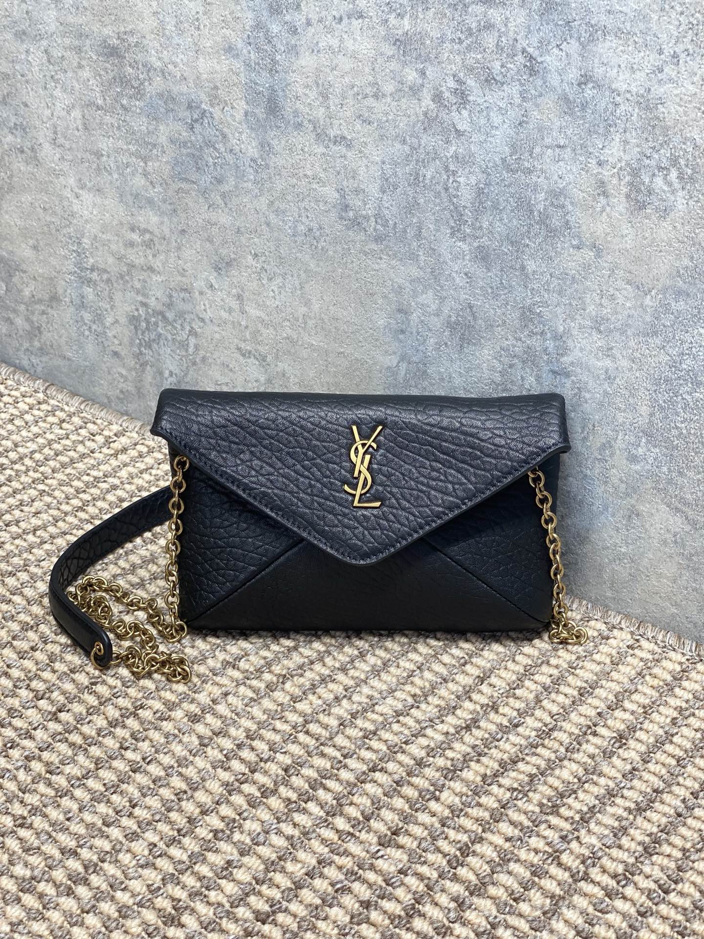 Saint Laurent CASSANDRE Envelope Pouch in Lambskin