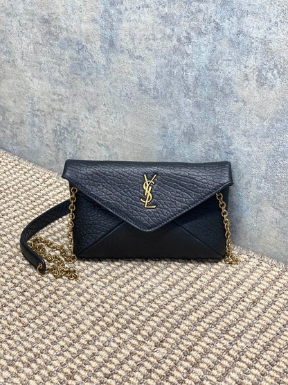 Saint Laurent CASSANDRE Envelope Pouch in Lambskin