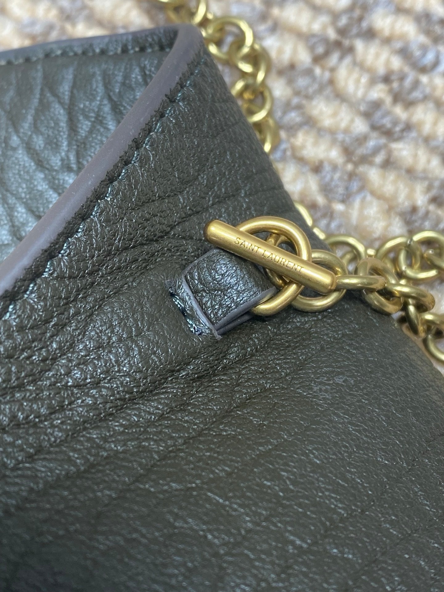 Saint Laurent CASSANDRE Envelope Pouch in Lambskin