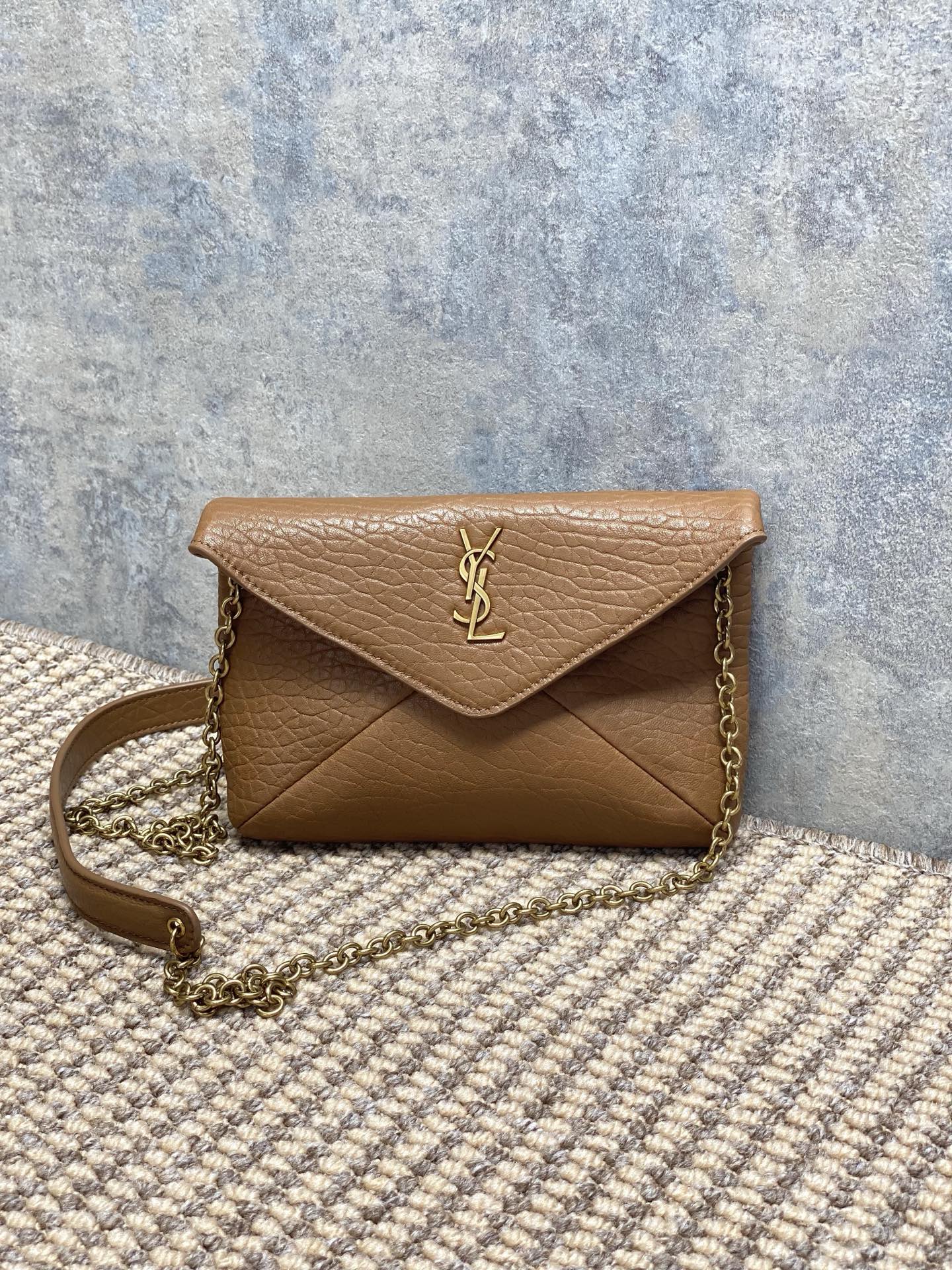 Saint Laurent CASSANDRE Envelope Pouch in Lambskin