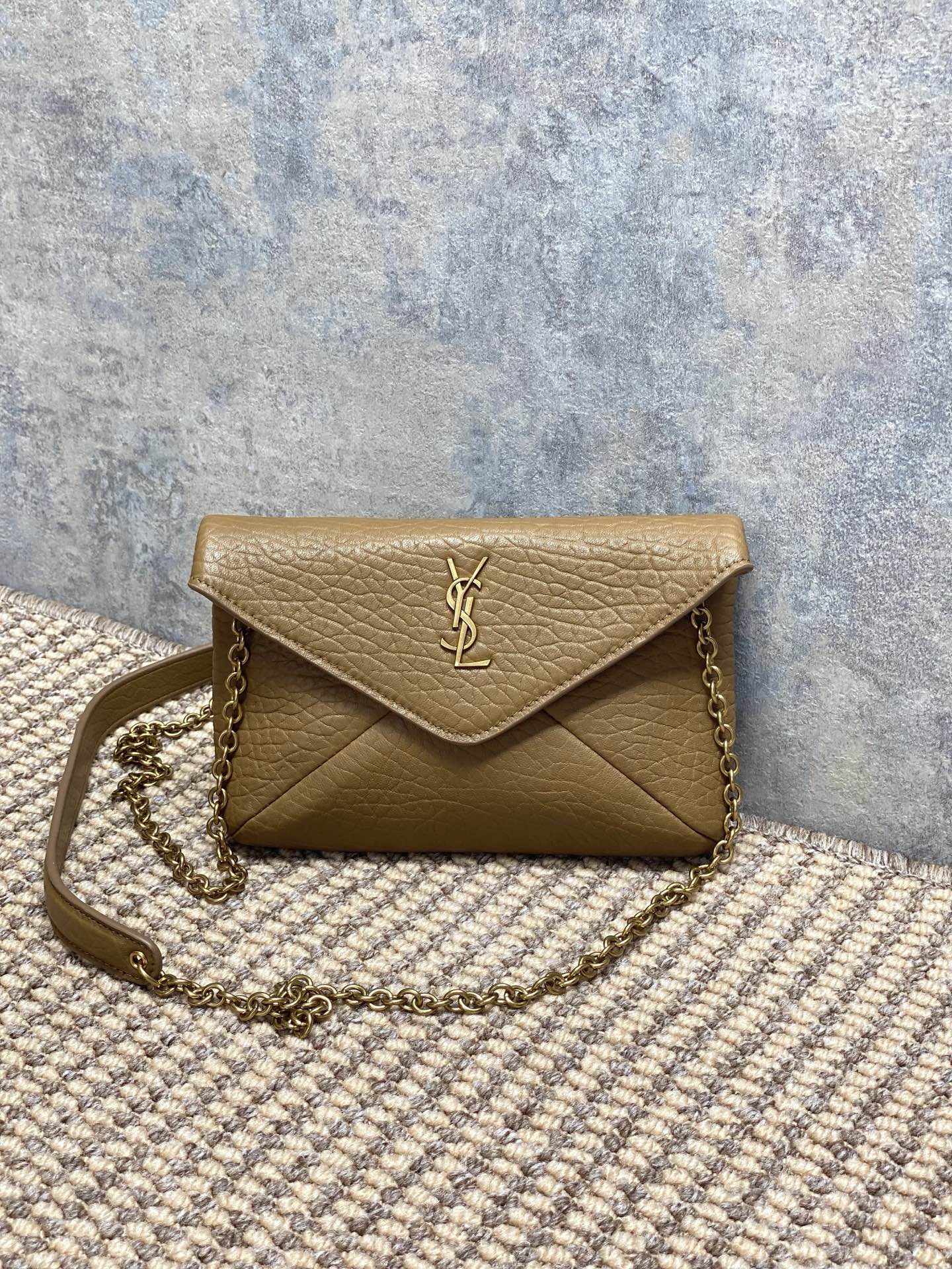 Saint Laurent CASSANDRE Envelope Pouch in Lambskin