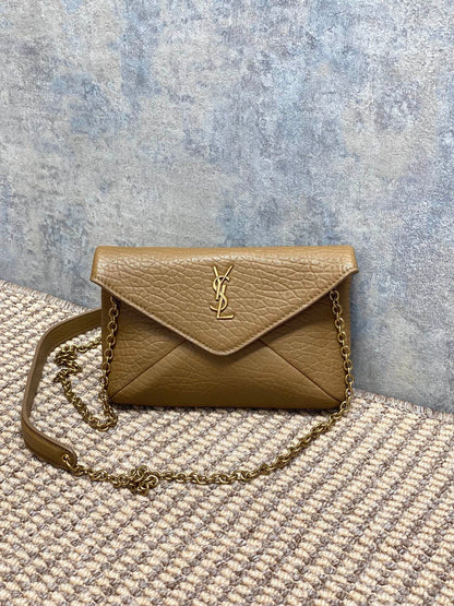 Saint Laurent CASSANDRE Envelope Pouch in Lambskin