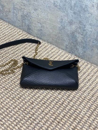 Saint Laurent CASSANDRE Envelope Pouch in Lambskin
