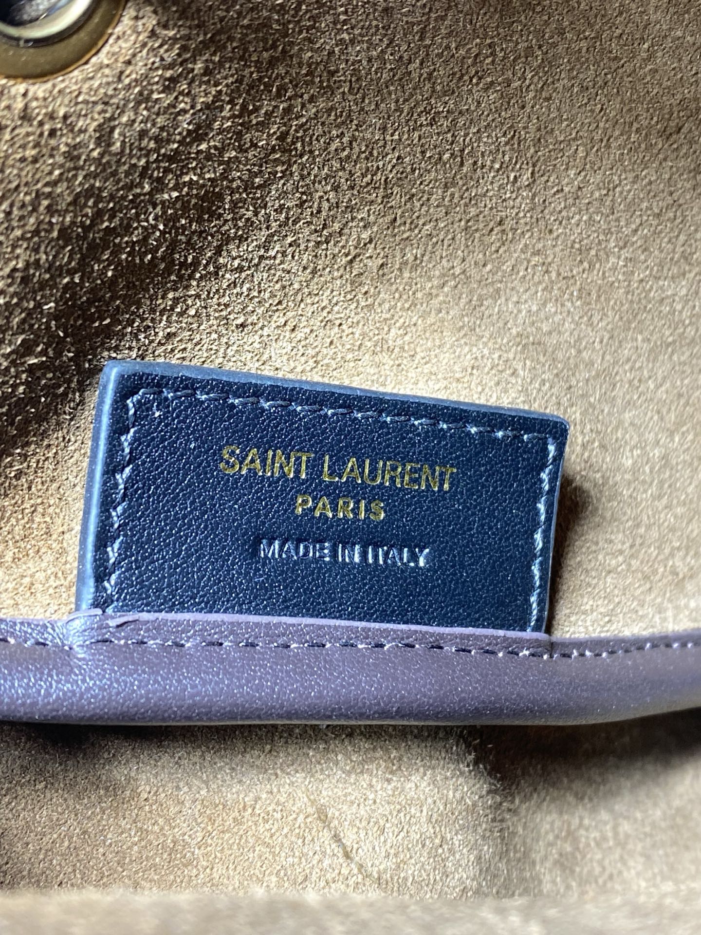Saint Laurent Cassandre Drawstring Leather Shoulder Bag