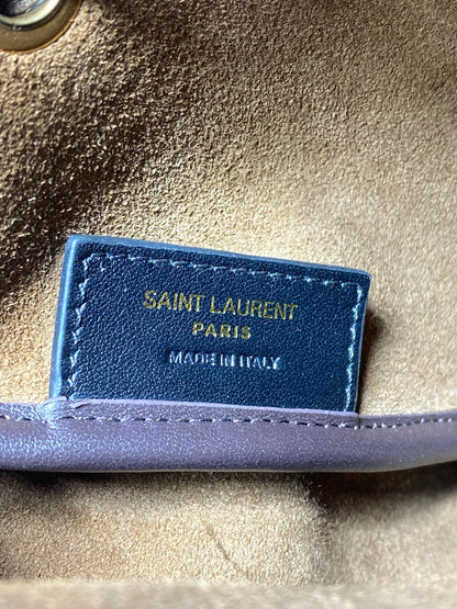 Saint Laurent Cassandre Drawstring Leather Shoulder Bag