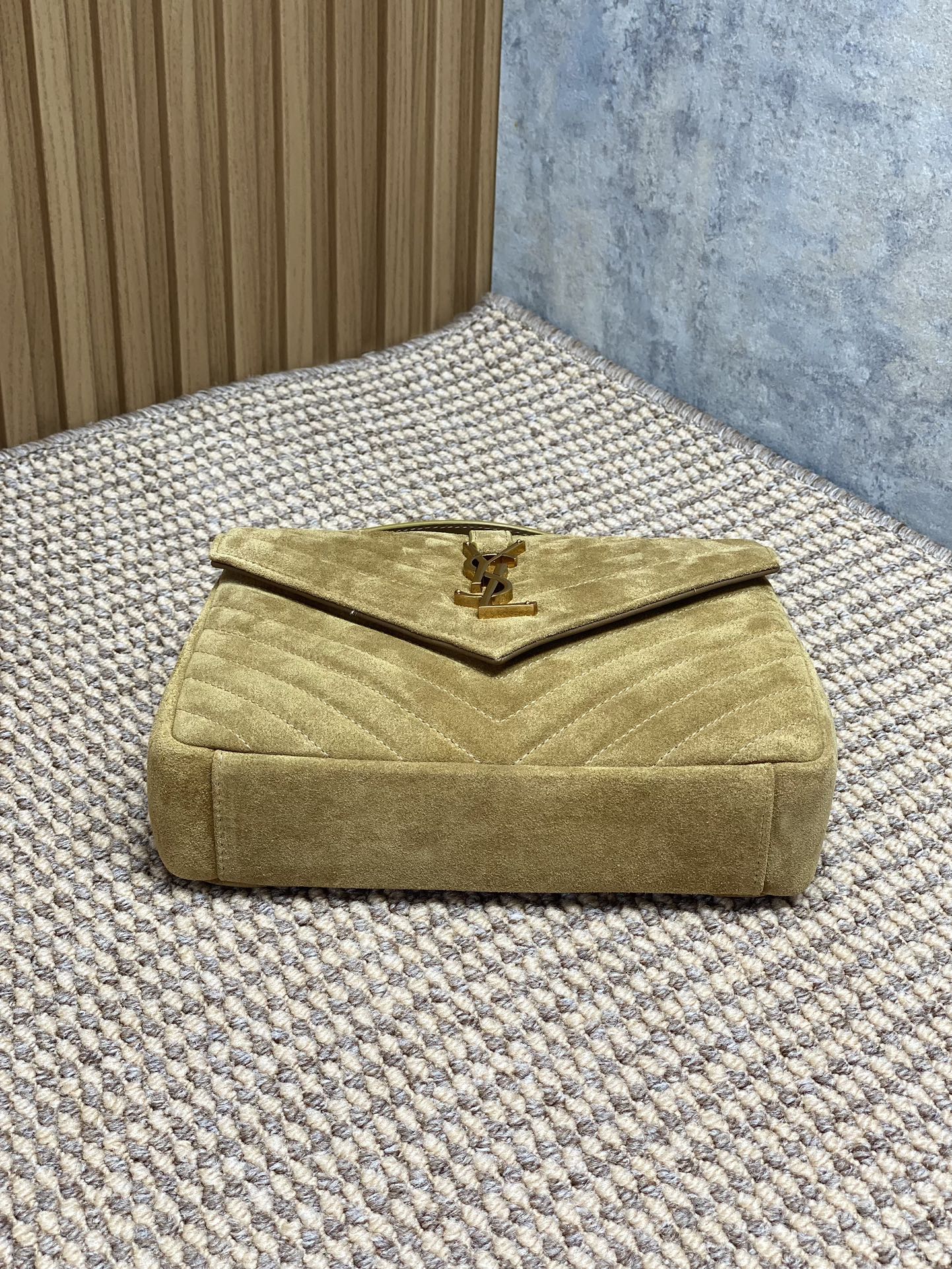 Saint Laurent College Flap YSL Shoulder Bag