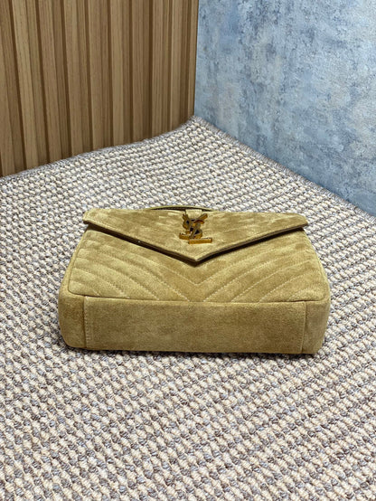 Saint Laurent College Flap YSL Shoulder Bag