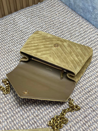 Saint Laurent College Flap YSL Shoulder Bag