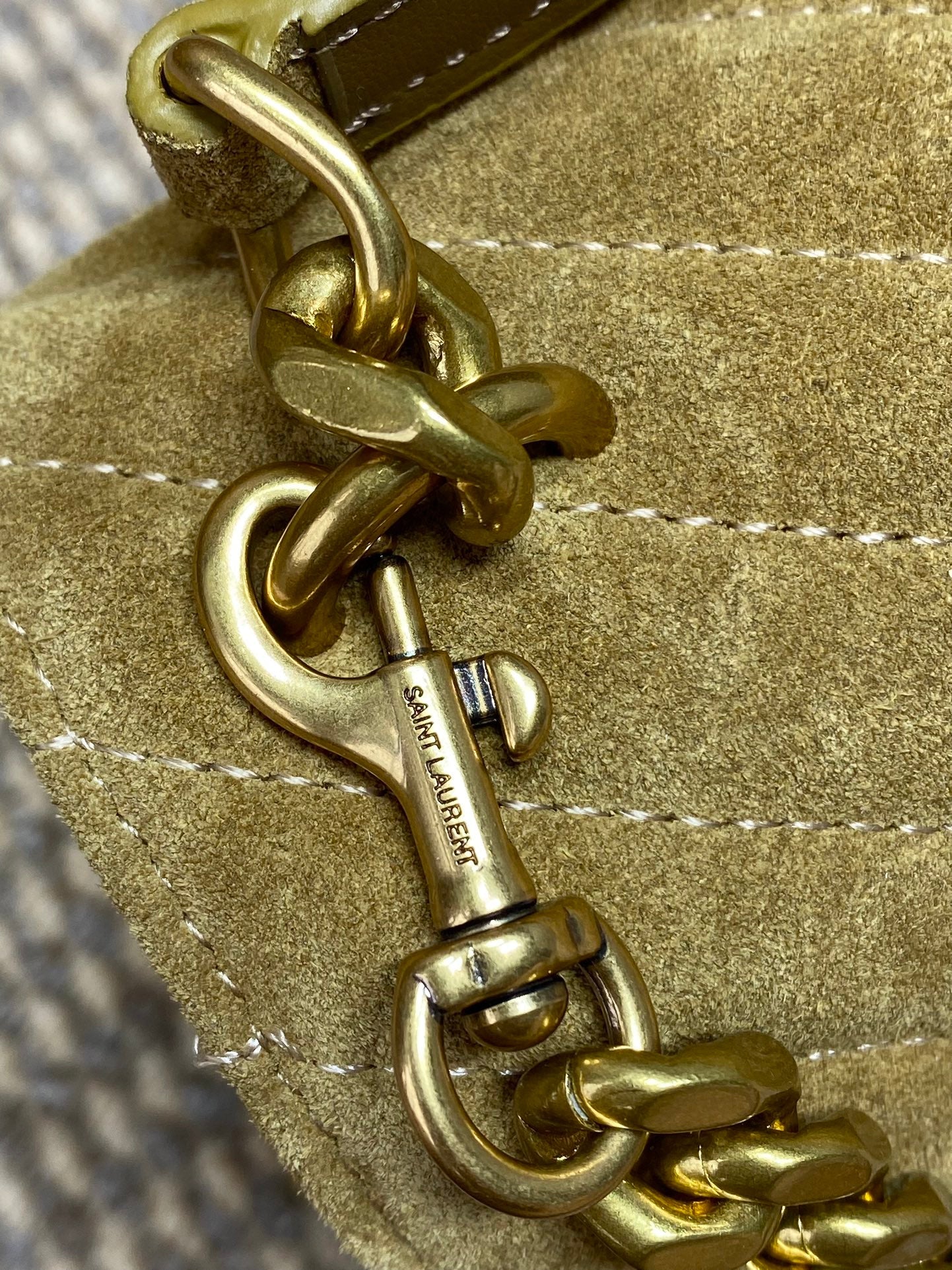 Saint Laurent College Flap YSL Shoulder Bag