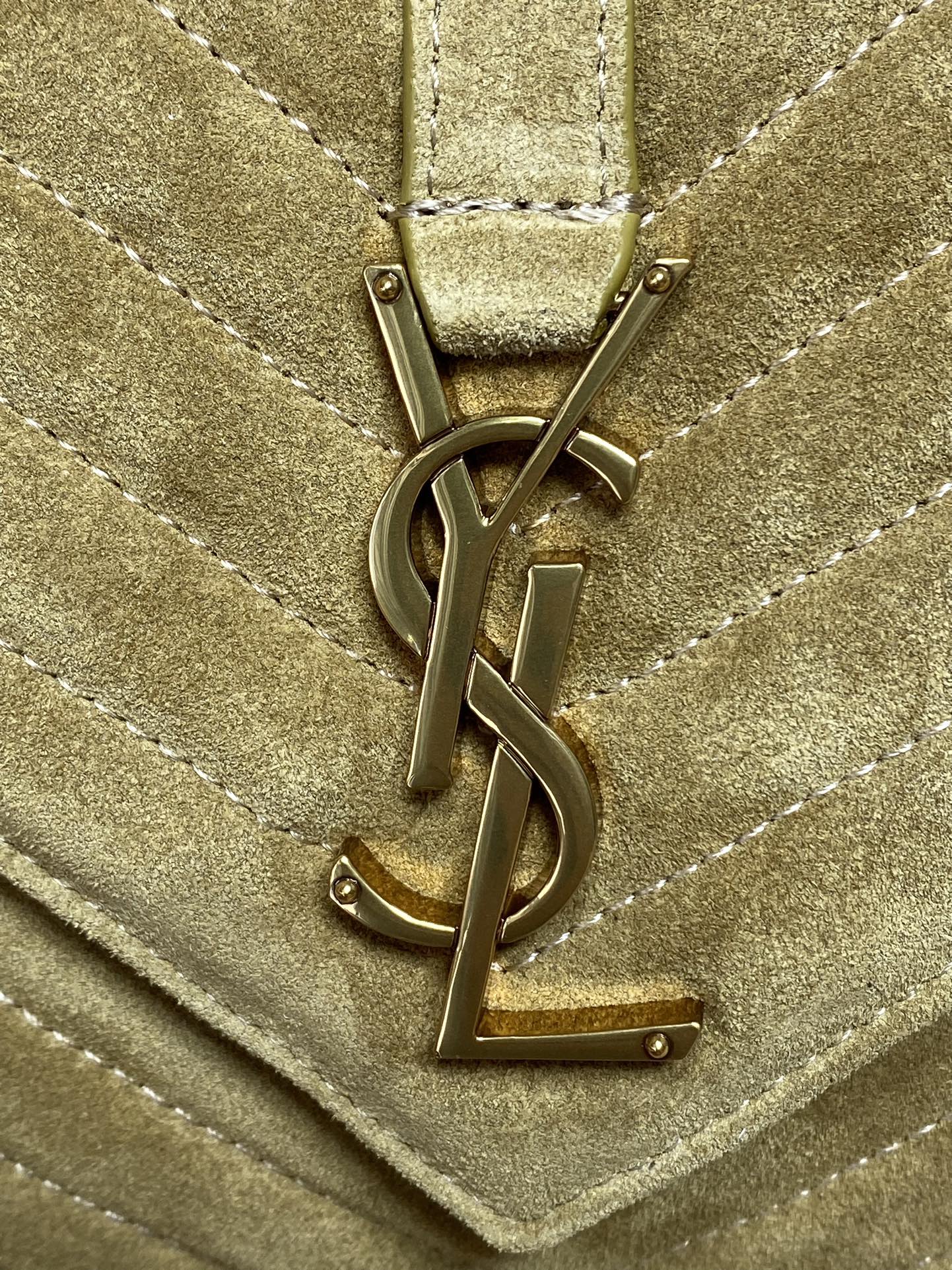 Saint Laurent College Flap YSL Shoulder Bag