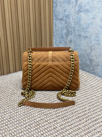 Saint Laurent College Flap YSL Shoulder Bag