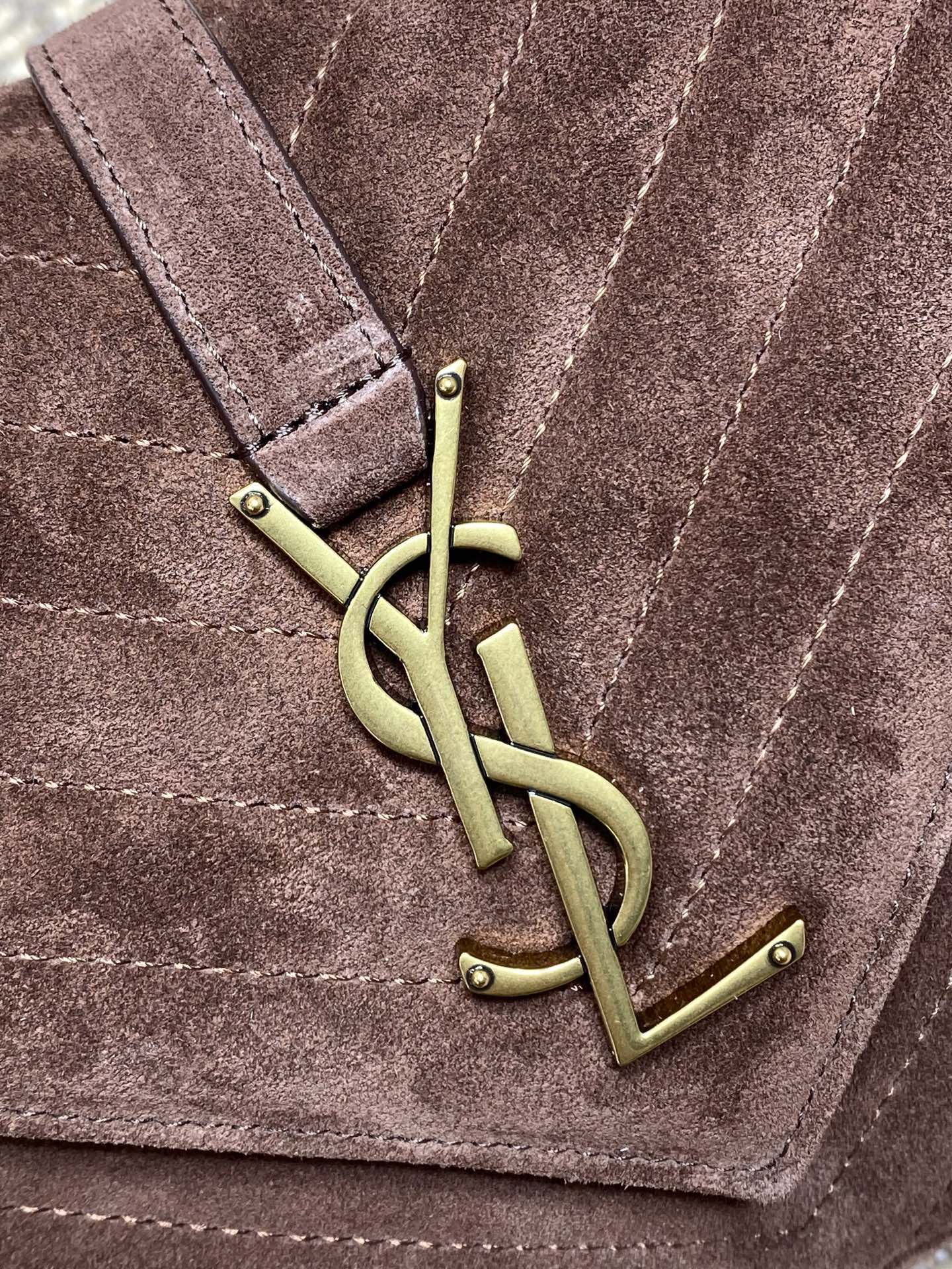 Saint Laurent College Flap YSL Shoulder Bag