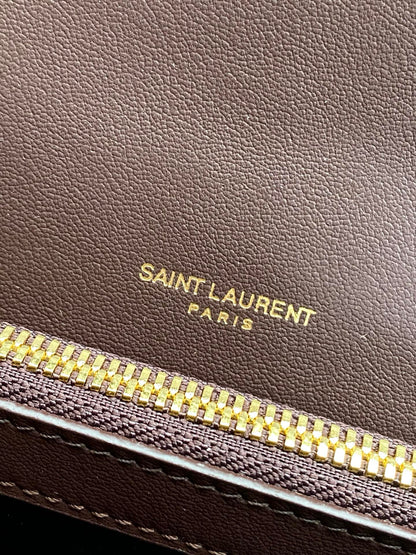 Saint Laurent College Flap YSL Shoulder Bag